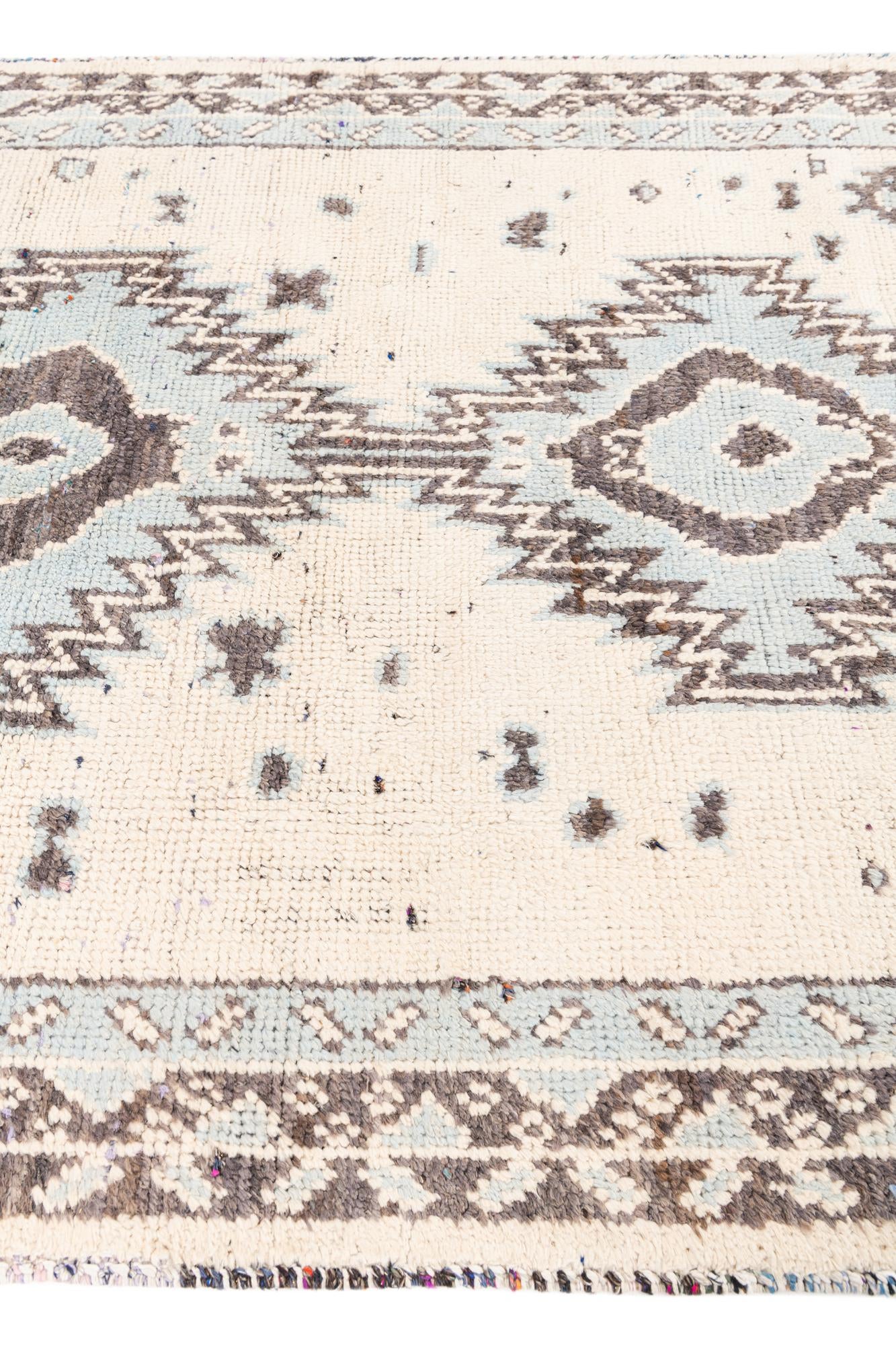 5' 4 x 7' 2 Hand Knotted Moroccan Wool Rug