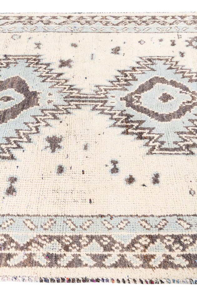 Detail image of 5' 4 x 7' 2 Hand Knotted Moroccan Wool Rug