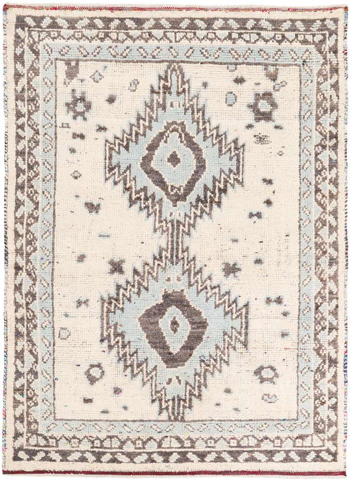 5' 4 x 7' 2 Hand Knotted Moroccan Wool Rug