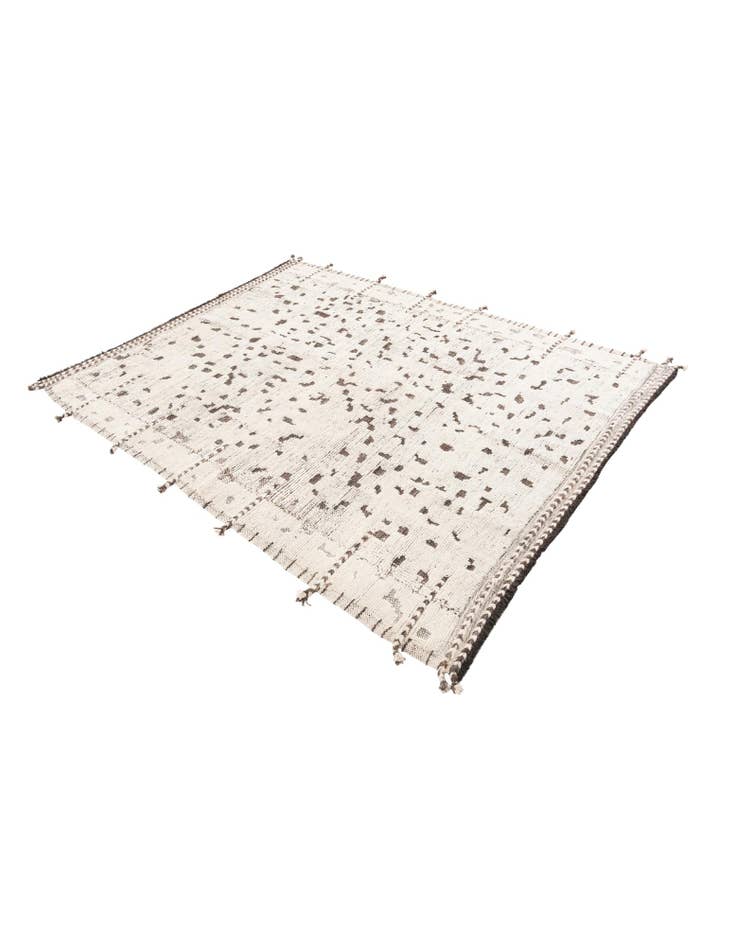 Detail image of 5' 4 x 7'  Hand Knotted Moroccan Wool Rug