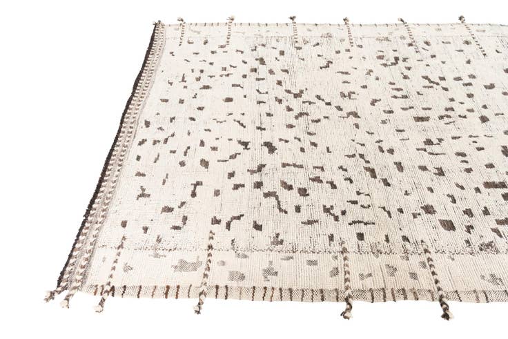 Detail image of 5' 4 x 7' Hand Knotted Moroccan Wool Rug