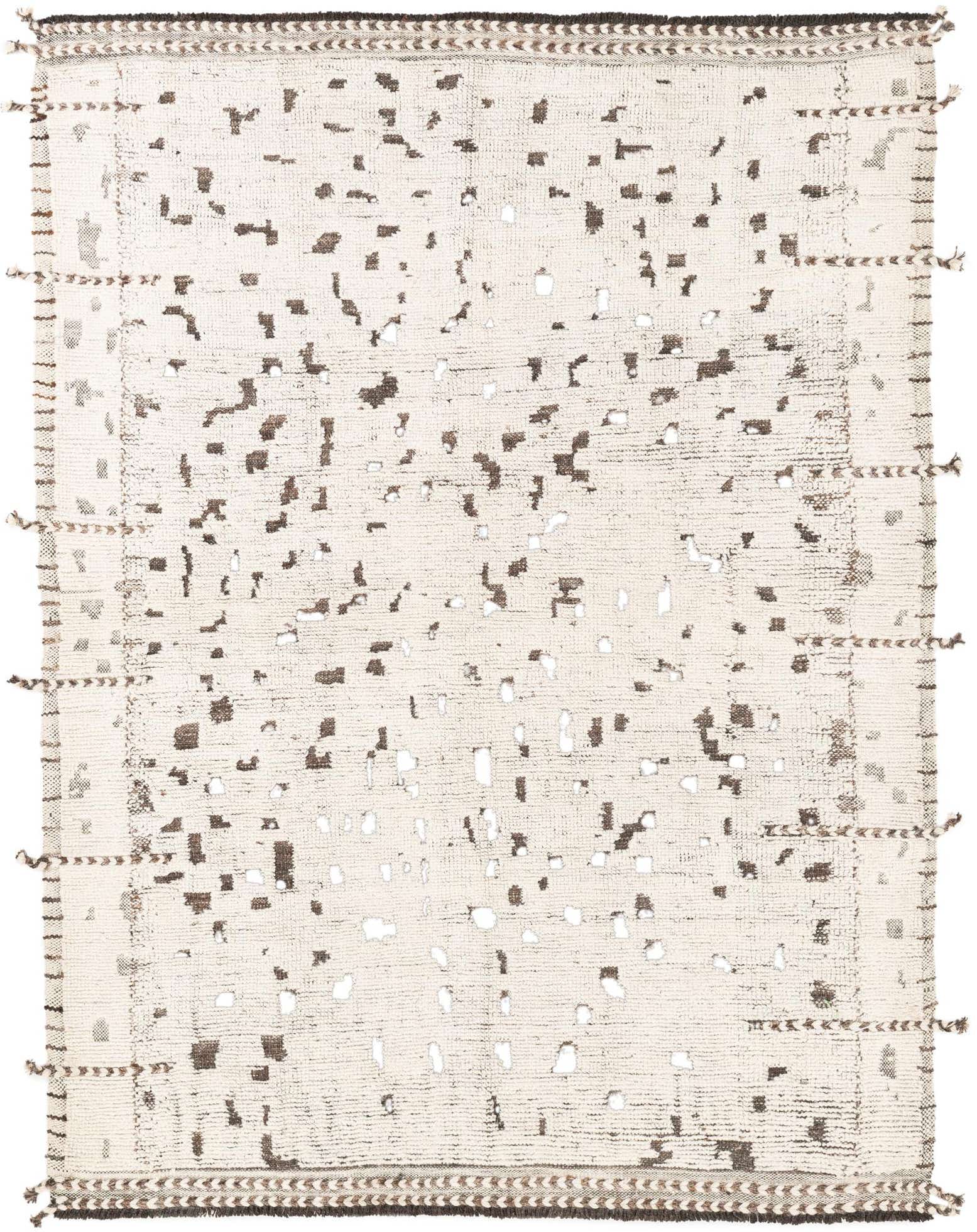 5' 4 x 7' Hand Knotted Moroccan Wool Rug