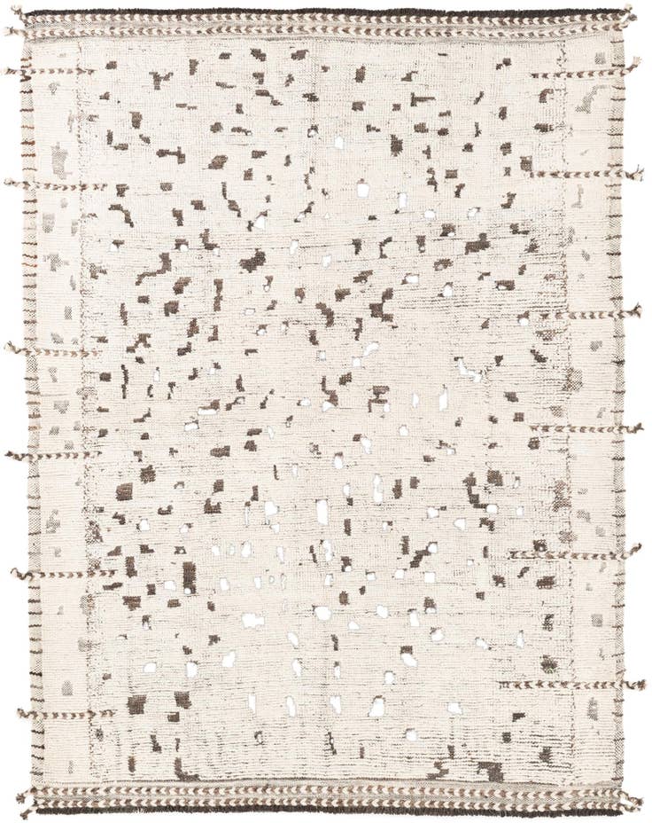 Detail image of 5' 4 x 7' Hand Knotted Moroccan Wool Rug