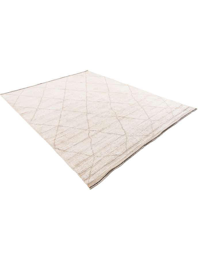 6' 8 x 8' 10 Hand Knotted Moroccan Wool Rug