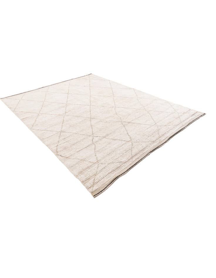 Detail image of 6' 8 x 8' 10 Hand Knotted Moroccan Wool Rug