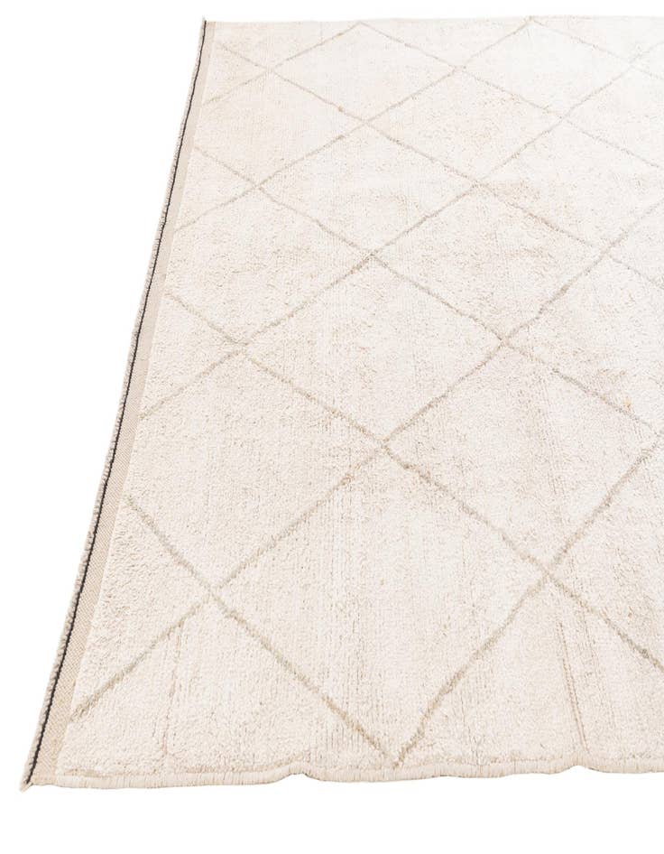 Detail image of 6' 8 x 8' 10  Hand Knotted Moroccan Wool Rug