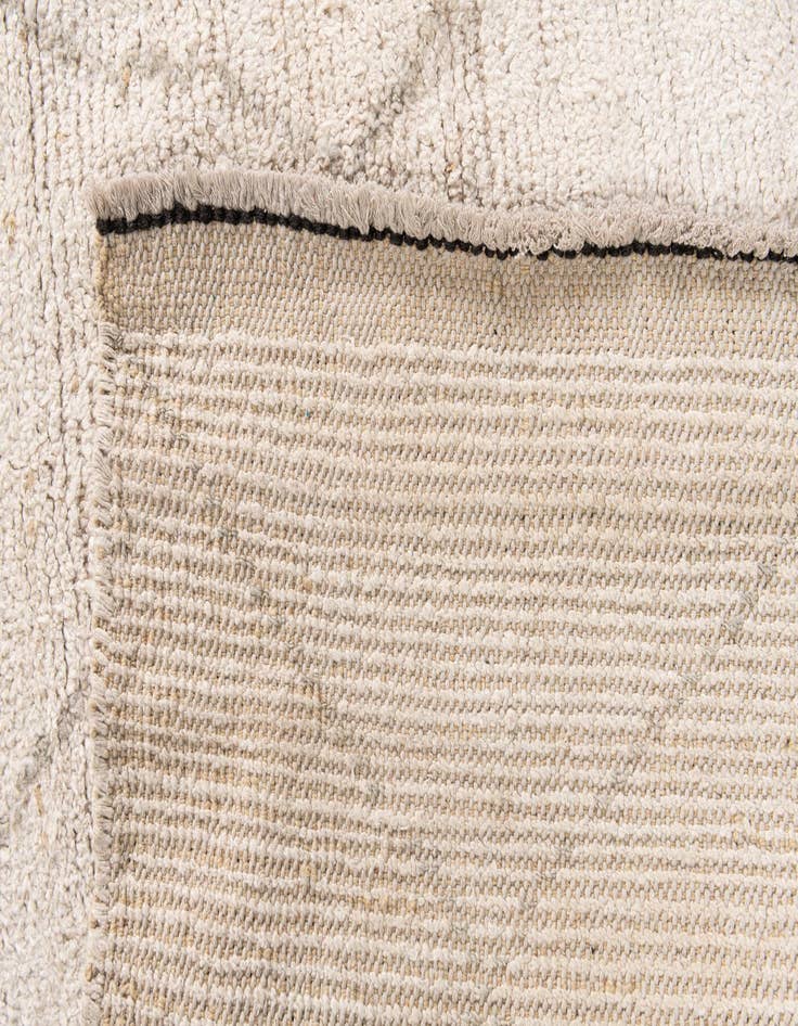 Detail image of 6' 8 x 8' 10  Hand Knotted Moroccan Wool Rug