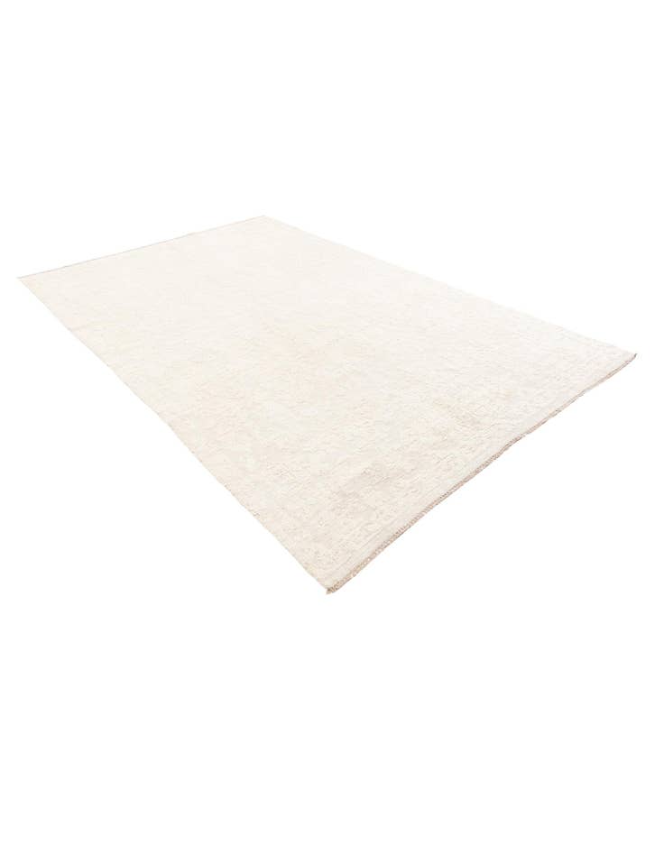 Detail image of 6' 1 x 9' 7 Hand Knotted Moroccan Wool Rug