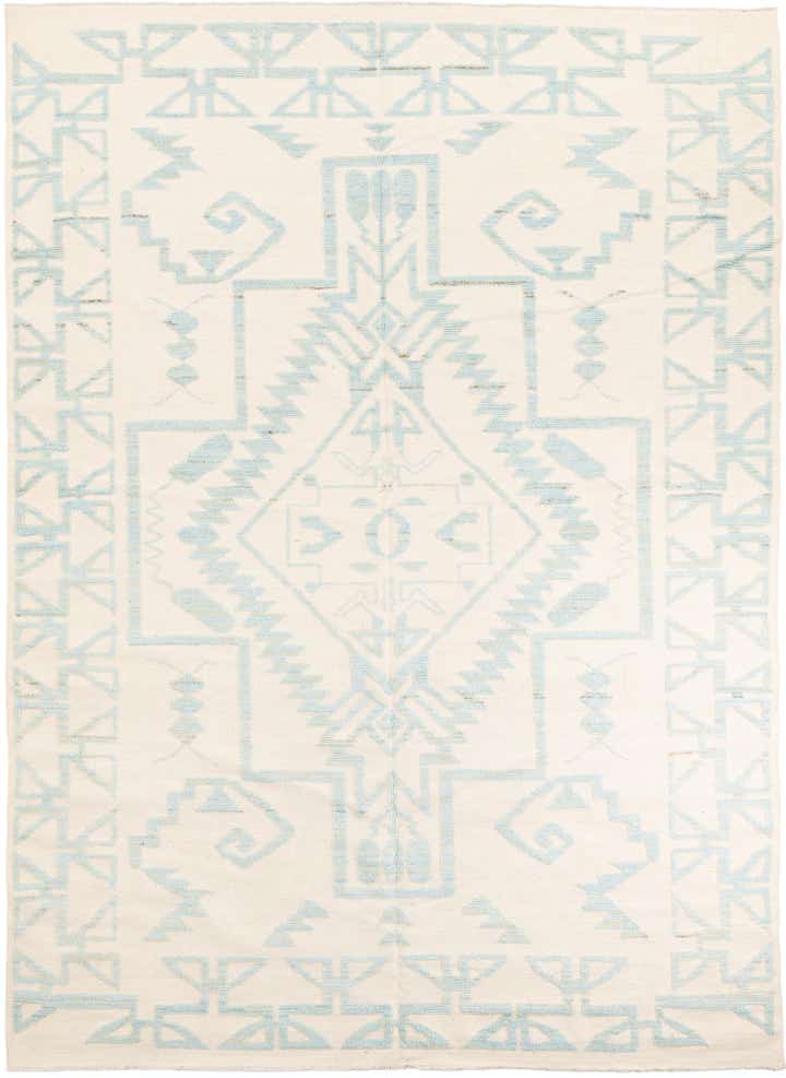 8' 10 x 12' 5 Hand Knotted Moroccan Wool Rug