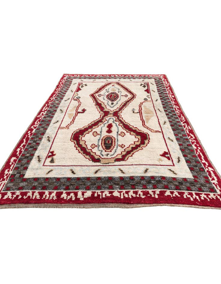 Detail image of 6' 7 x 9' Hand Knotted Moroccan Wool Rug