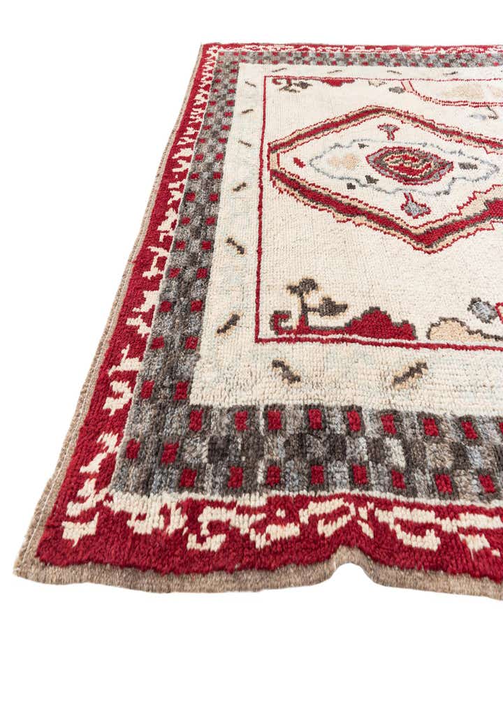 6' 7 x 9' Hand Knotted Moroccan Wool Rug