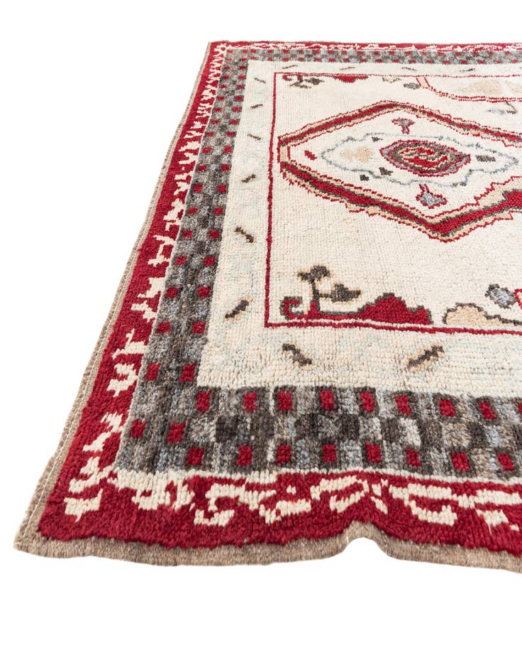 Detail image of 6' 7 x 9' Hand Knotted Moroccan Wool Rug