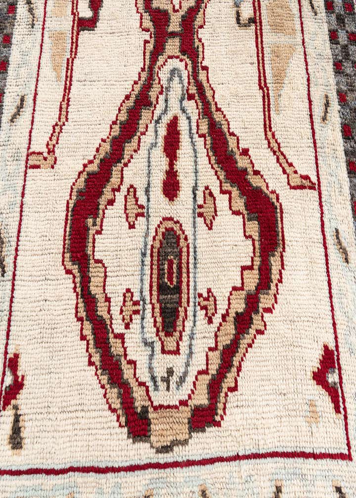 6' 7 x 9' Hand Knotted Moroccan Wool Rug