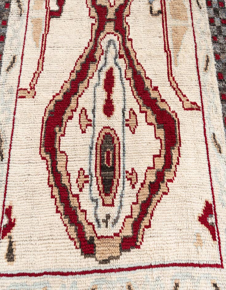 Detail image of 6' 7 x 9' Hand Knotted Moroccan Wool Rug