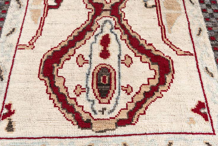 Detail image of 6' 7 x 9' Hand Knotted Moroccan Wool Rug