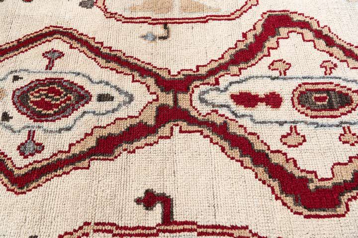6' 7 x 9' Hand Knotted Moroccan Wool Rug