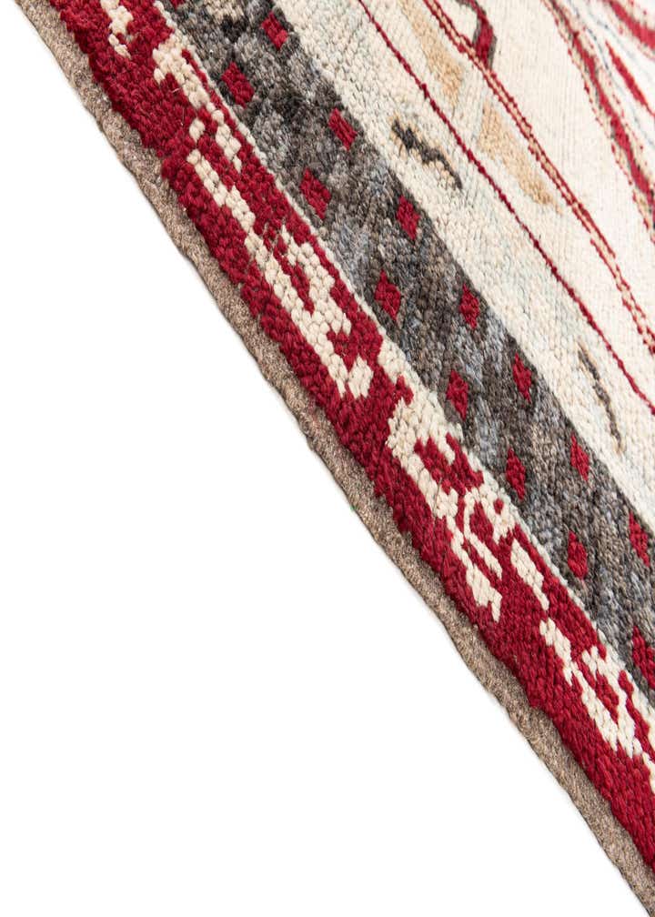 6' 7 x 9' Hand Knotted Moroccan Wool Rug