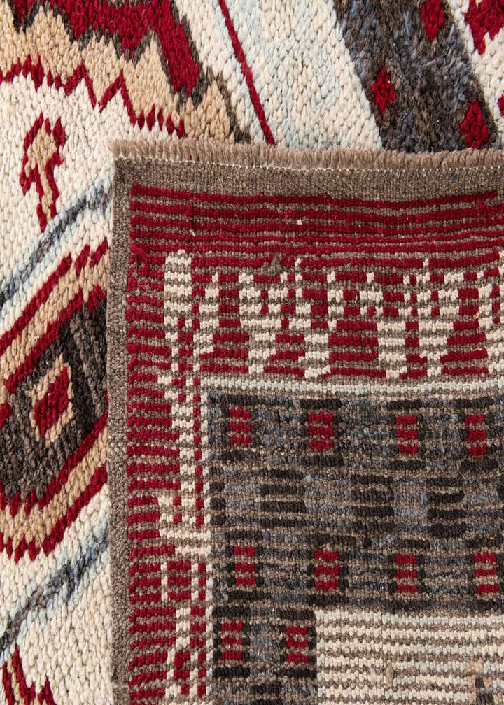 6' 7 x 9' Hand Knotted Moroccan Wool Rug