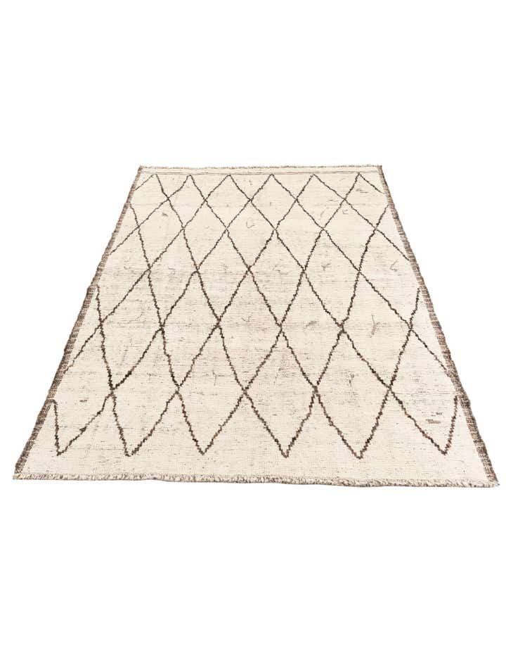 5' 4 x 7' 2 Hand Knotted Moroccan Wool Rug