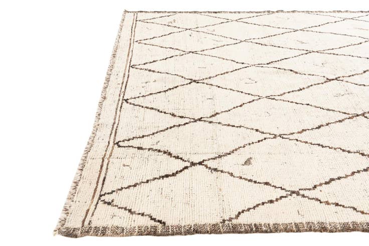 Detail image of 5' 4 x 7' 2 Hand Knotted Moroccan Wool Rug