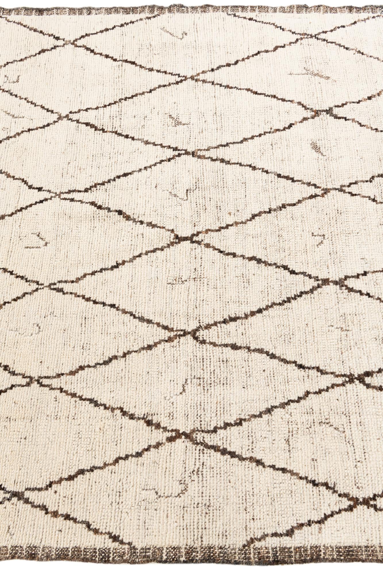 5' 4 x 7' 2 Hand Knotted Moroccan Wool Rug