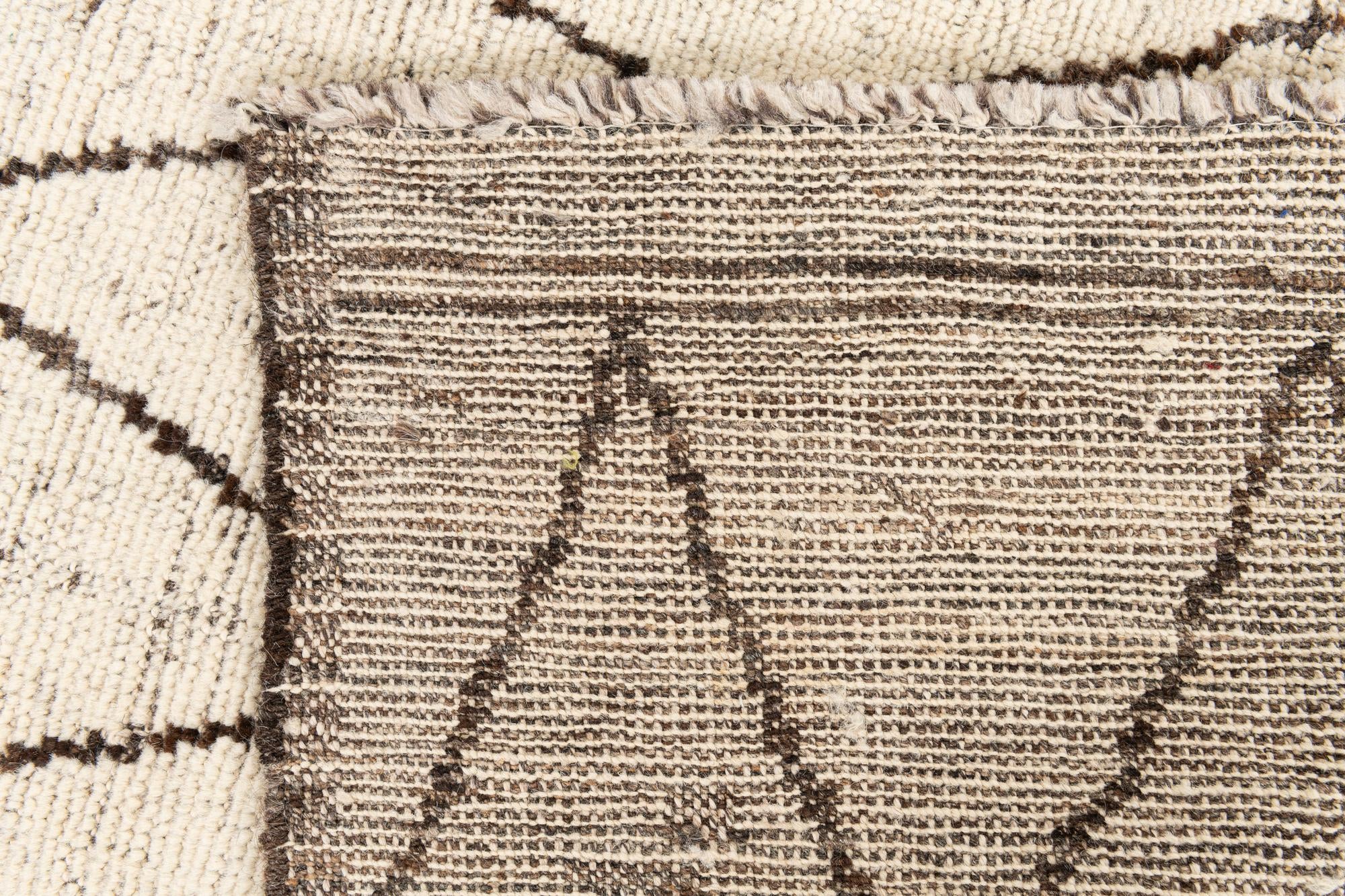 5' 4 x 7' 2 Hand Knotted Moroccan Wool Rug