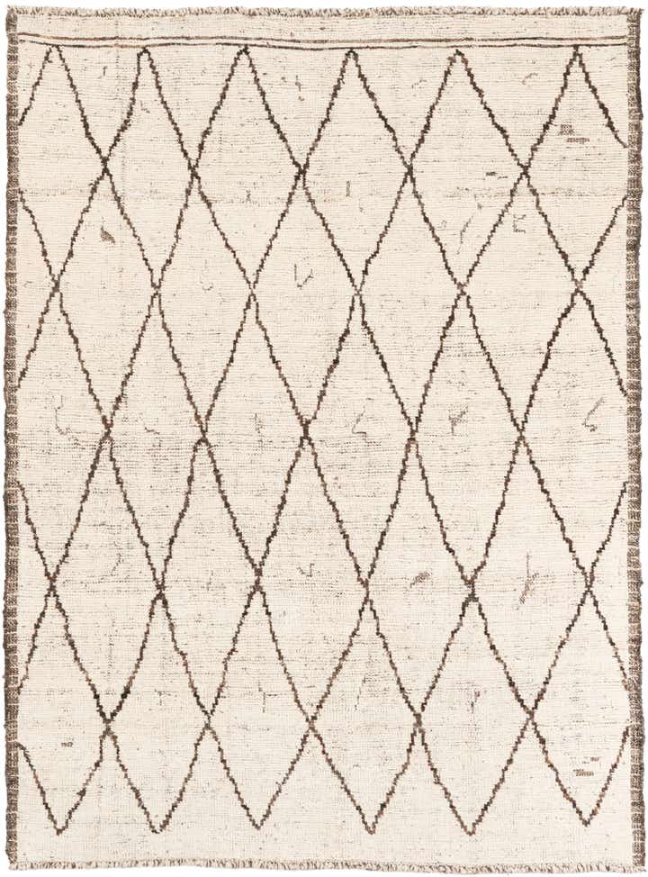 5' 4 x 7' 2 Hand Knotted Moroccan Wool Rug