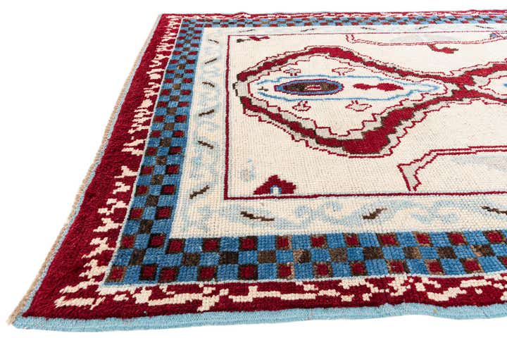 5' 10 x 9' 6 Hand Knotted Moroccan Wool Rug
