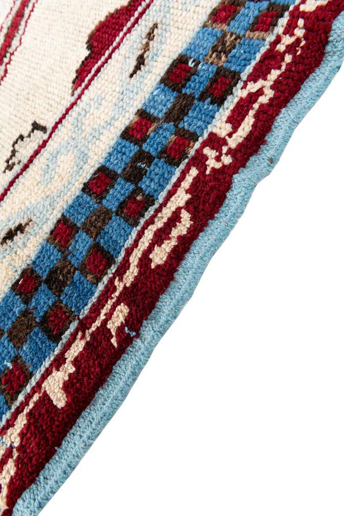 5' 10 x 9' 6 Hand Knotted Moroccan Wool Rug