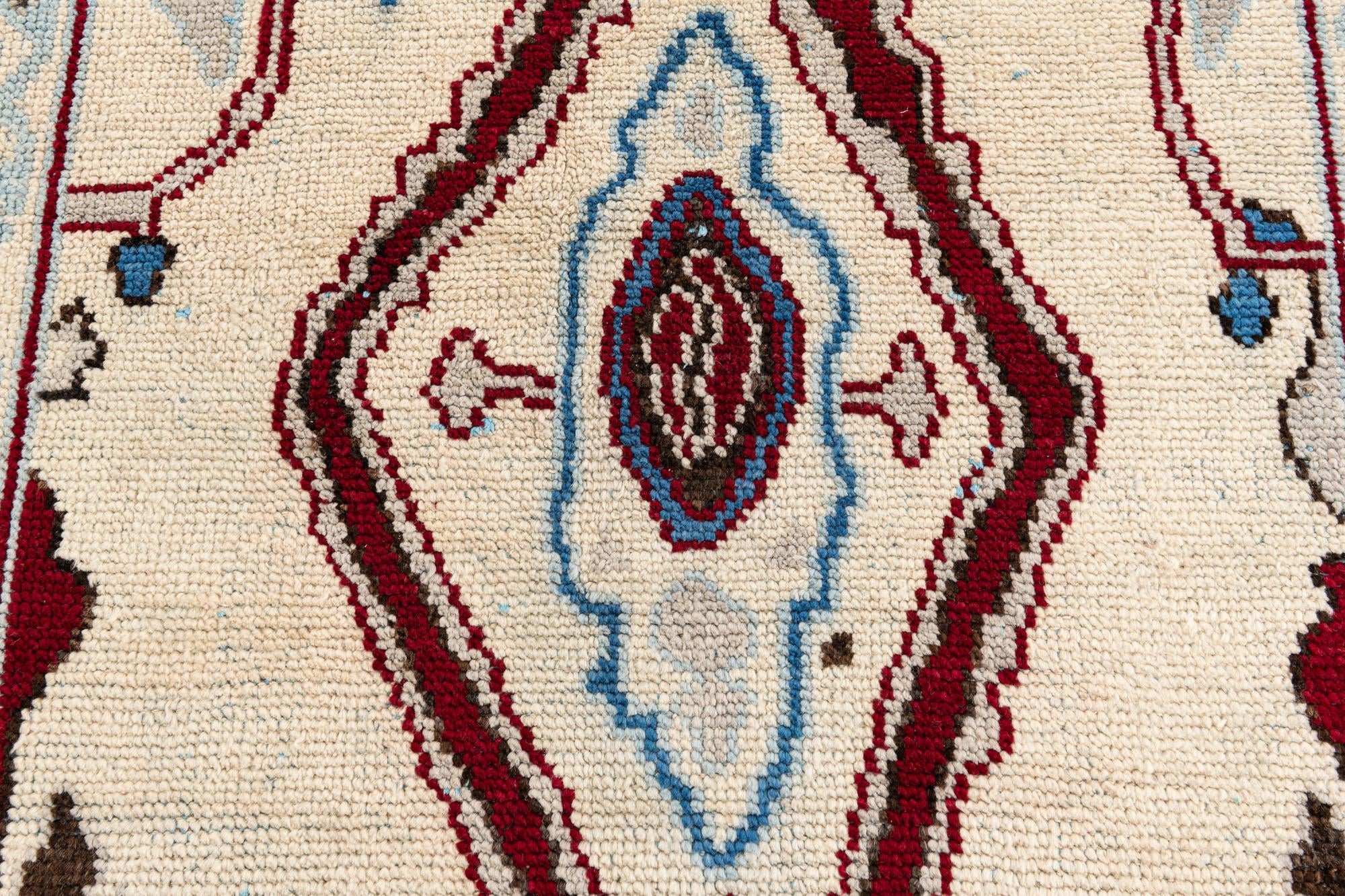 5' 10 x 9' 6 Hand Knotted Moroccan Wool Rug