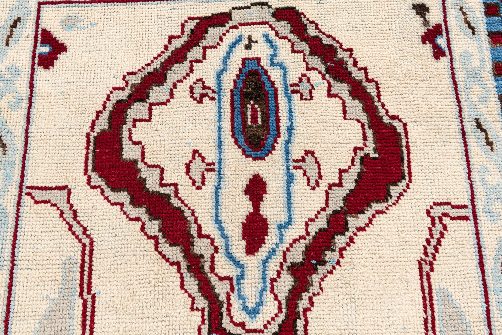 5' 10 x 9' 6 Hand Knotted Moroccan Wool Rug
