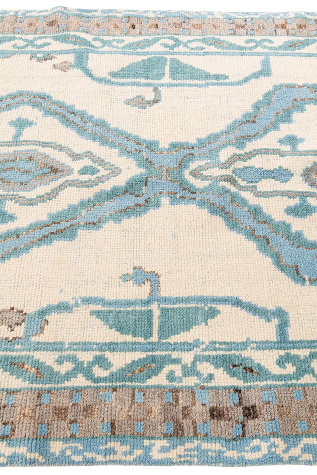 Detail image of 5' 5 x 9' Hand Knotted Moroccan Wool Rug