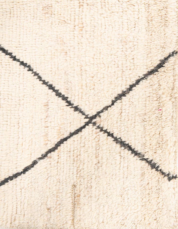 Detail image of 4' 10 x 7' 10  Hand Knotted Moroccan Wool Rug