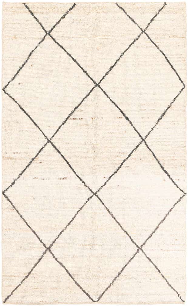 4' 10 x 7' 10 Hand Knotted Moroccan Wool Rug