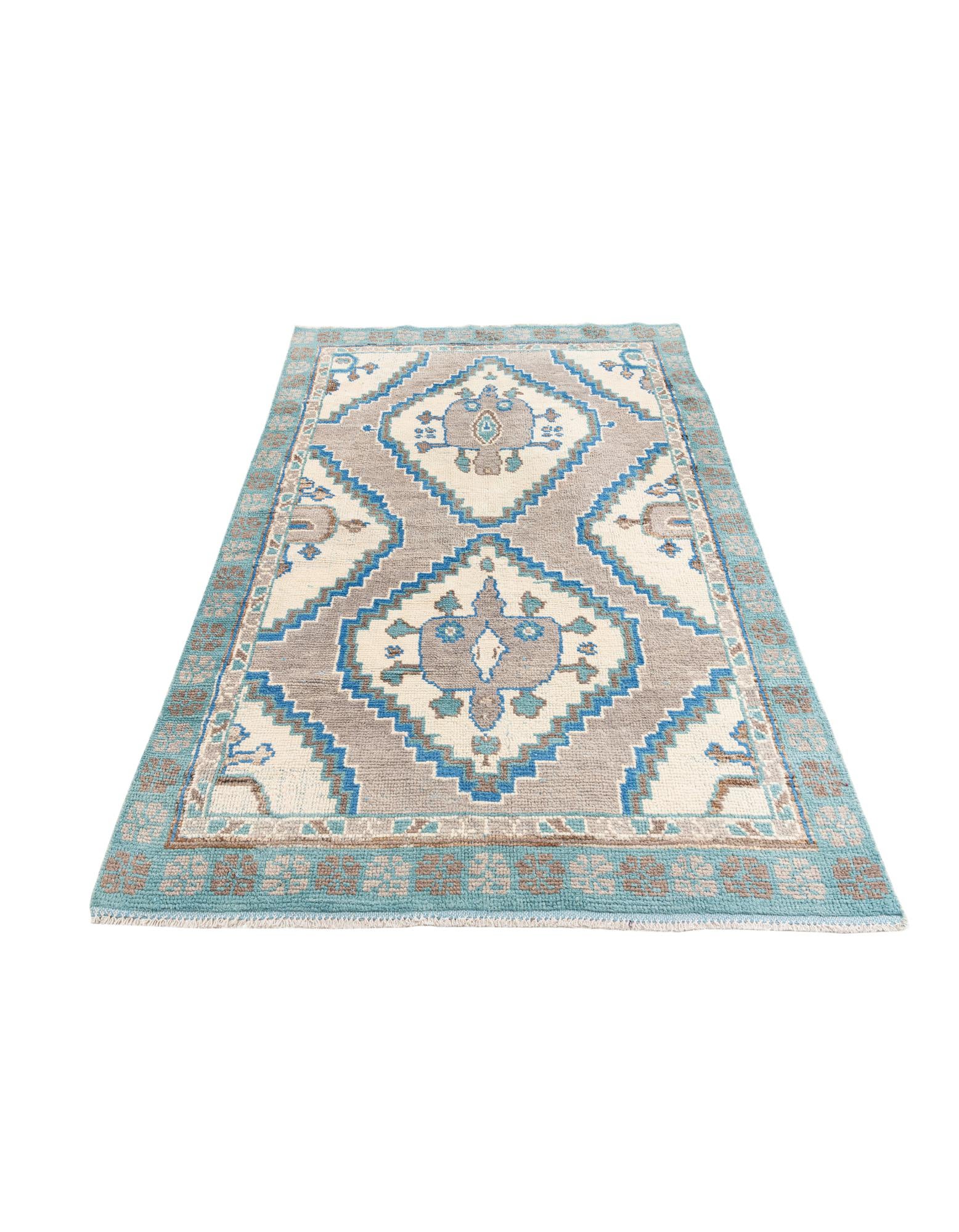 6' x 9' Hand Knotted Moroccan Wool Rug