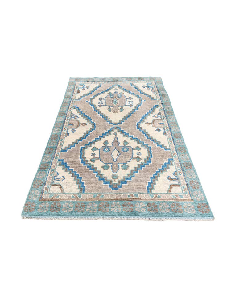 Detail image of 6' x 9' Hand Knotted Moroccan Wool Rug