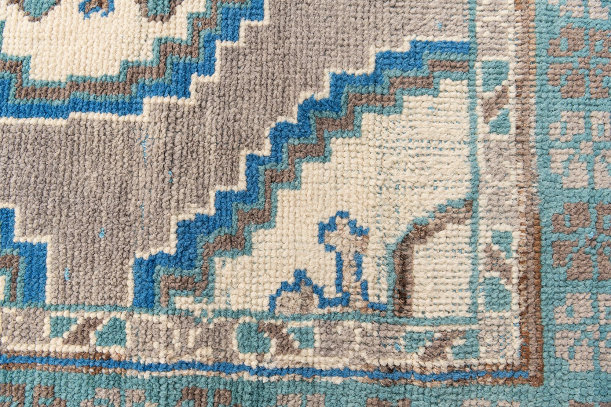 6' x 9' Hand Knotted Moroccan Wool Rug