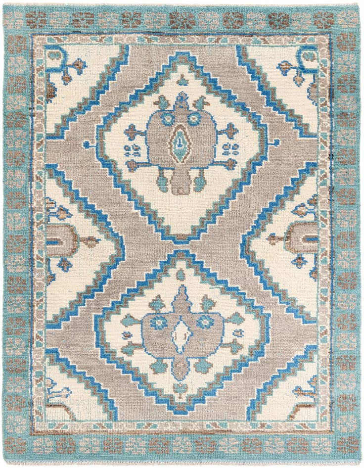 Detail image of 6' x 9' Hand Knotted Moroccan Wool Rug