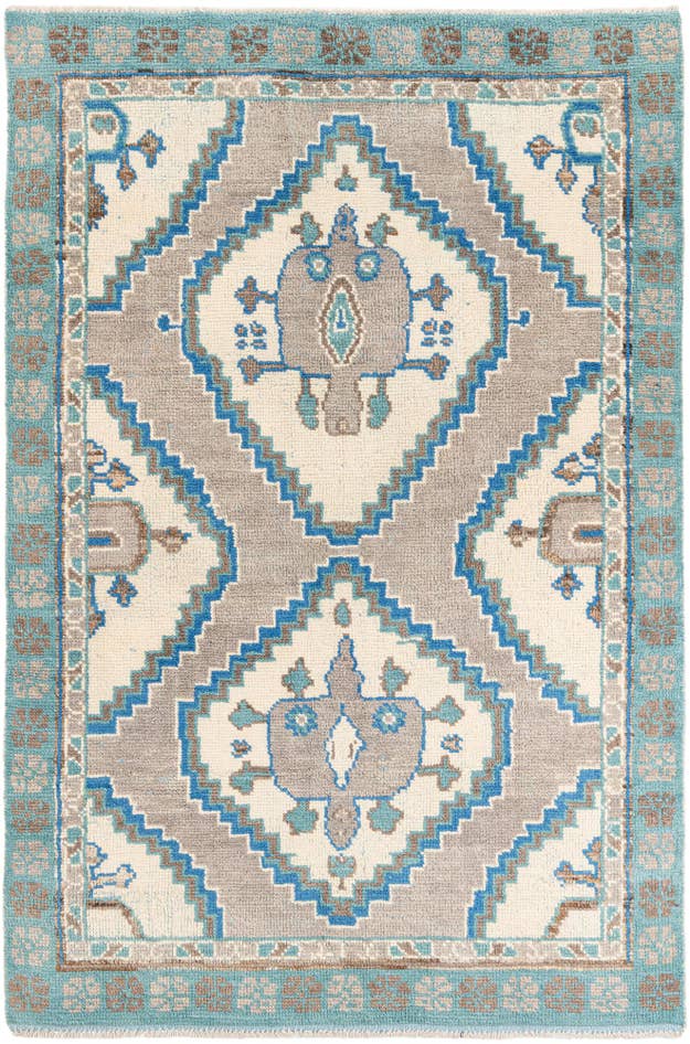 Detail image of 6' x 9' Hand Knotted Moroccan Wool Rug