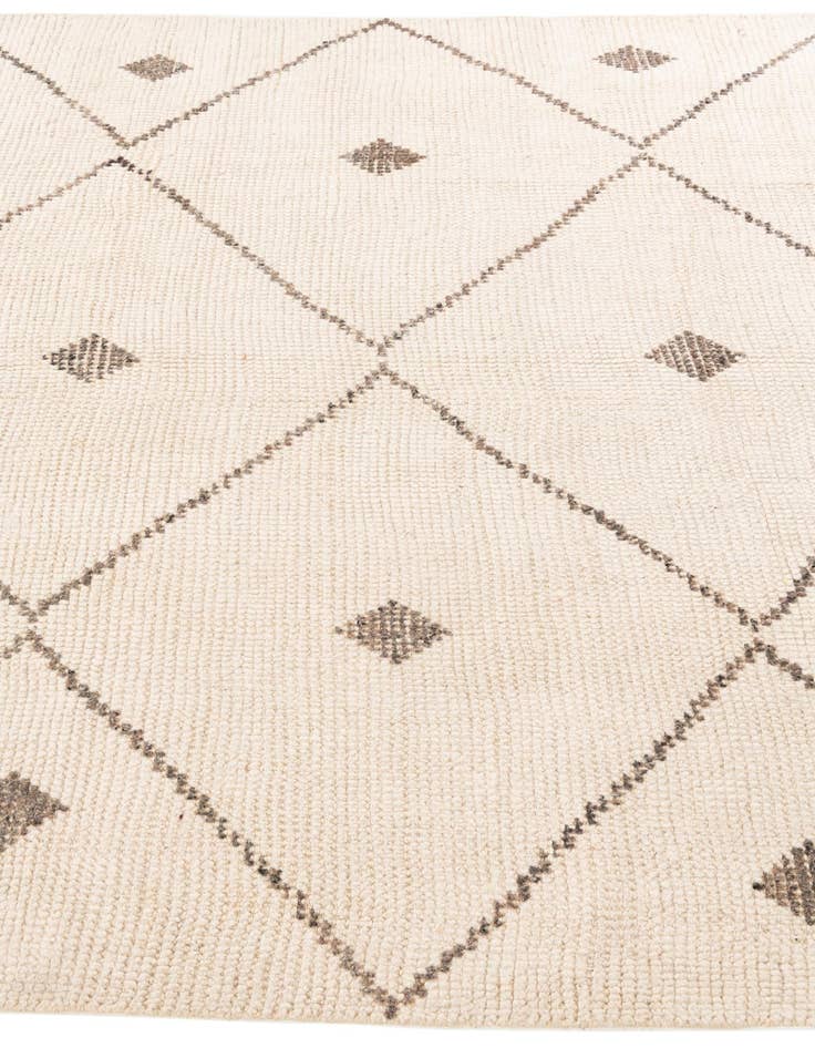 Detail image of 6' 1 x 9' 9  Hand Knotted Moroccan Wool Rug