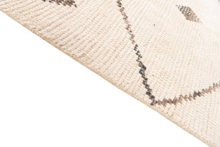 Detail image of 6' 1 x 9' 9 Hand Knotted Moroccan Wool Rug