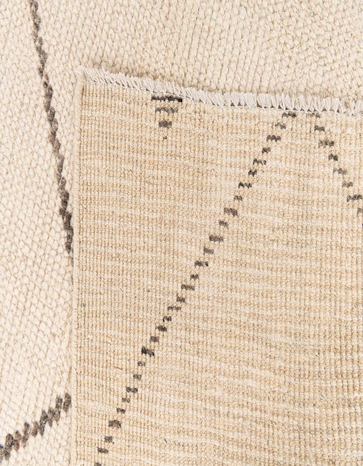 Detail image of 6' 1 x 9' 9  Hand Knotted Moroccan Wool Rug