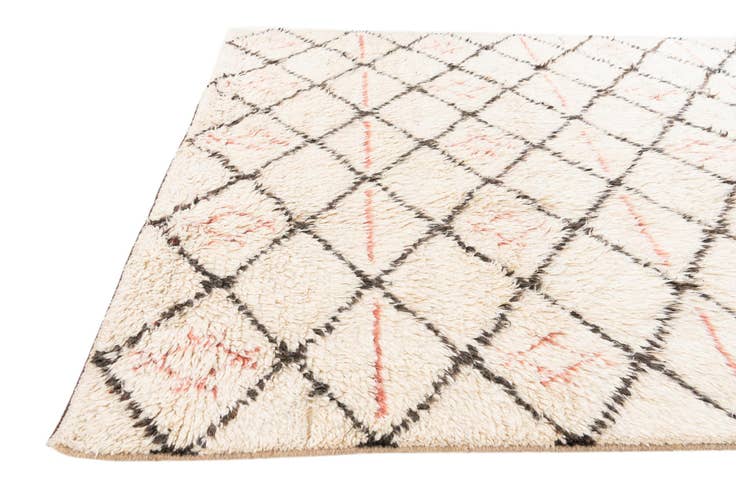 Detail image of 6' x 9' 4 Hand Knotted Moroccan Wool Rug