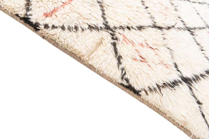6' x 9' 4 Hand Knotted Moroccan Wool Rug