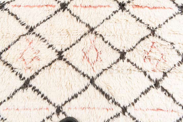 6' x 9' 4 Hand Knotted Moroccan Wool Rug