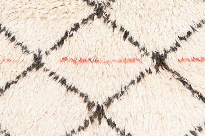 6' x 9' 4 Hand Knotted Moroccan Wool Rug