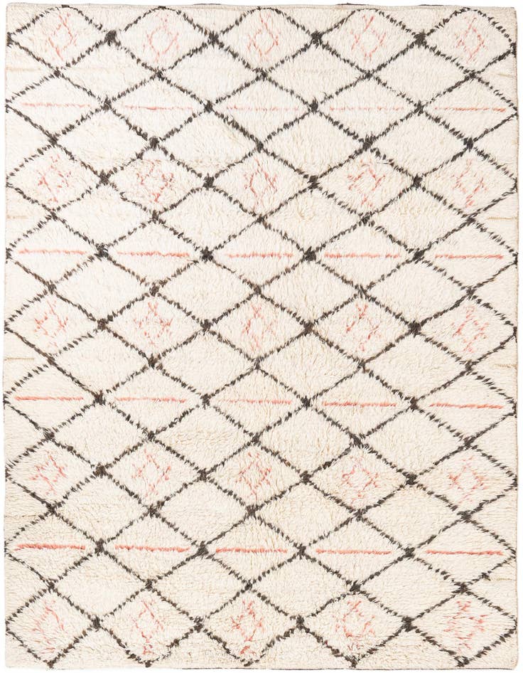 Detail image of 6' x 9' 4 Hand Knotted Moroccan Wool Rug