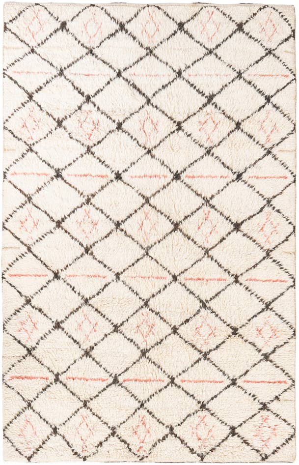 Detail image of 6' x 9' 4 Hand Knotted Moroccan Wool Rug