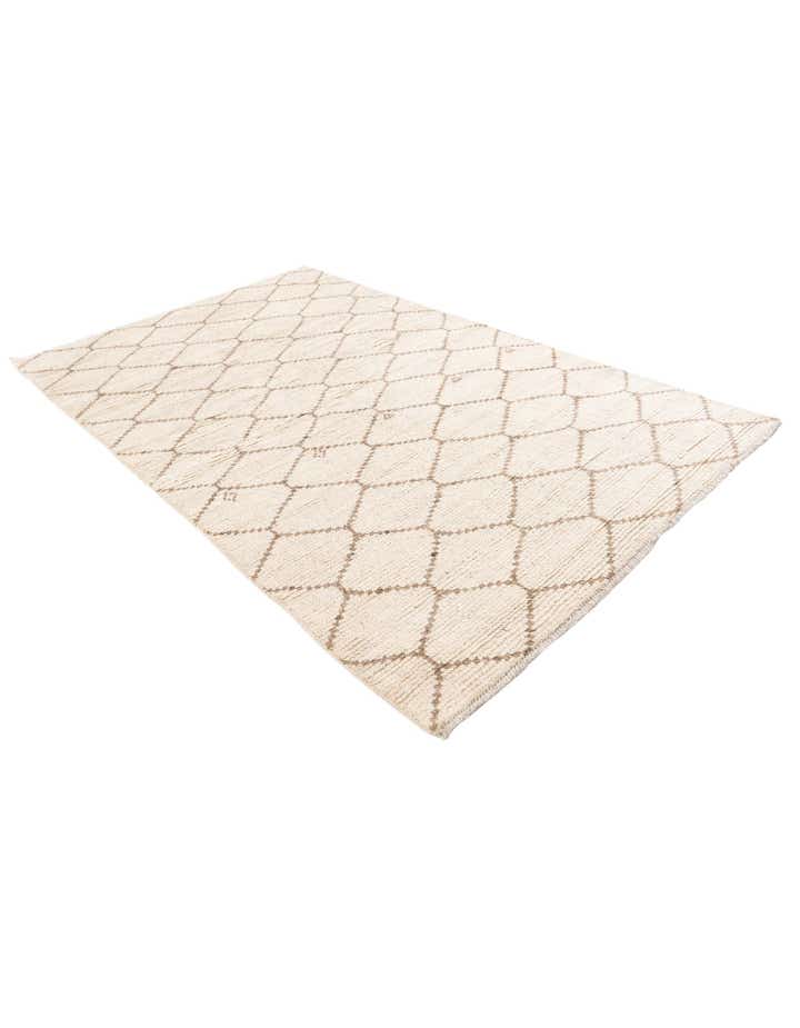 5' 2 x 8' 1 Hand Knotted Moroccan Wool Rug
