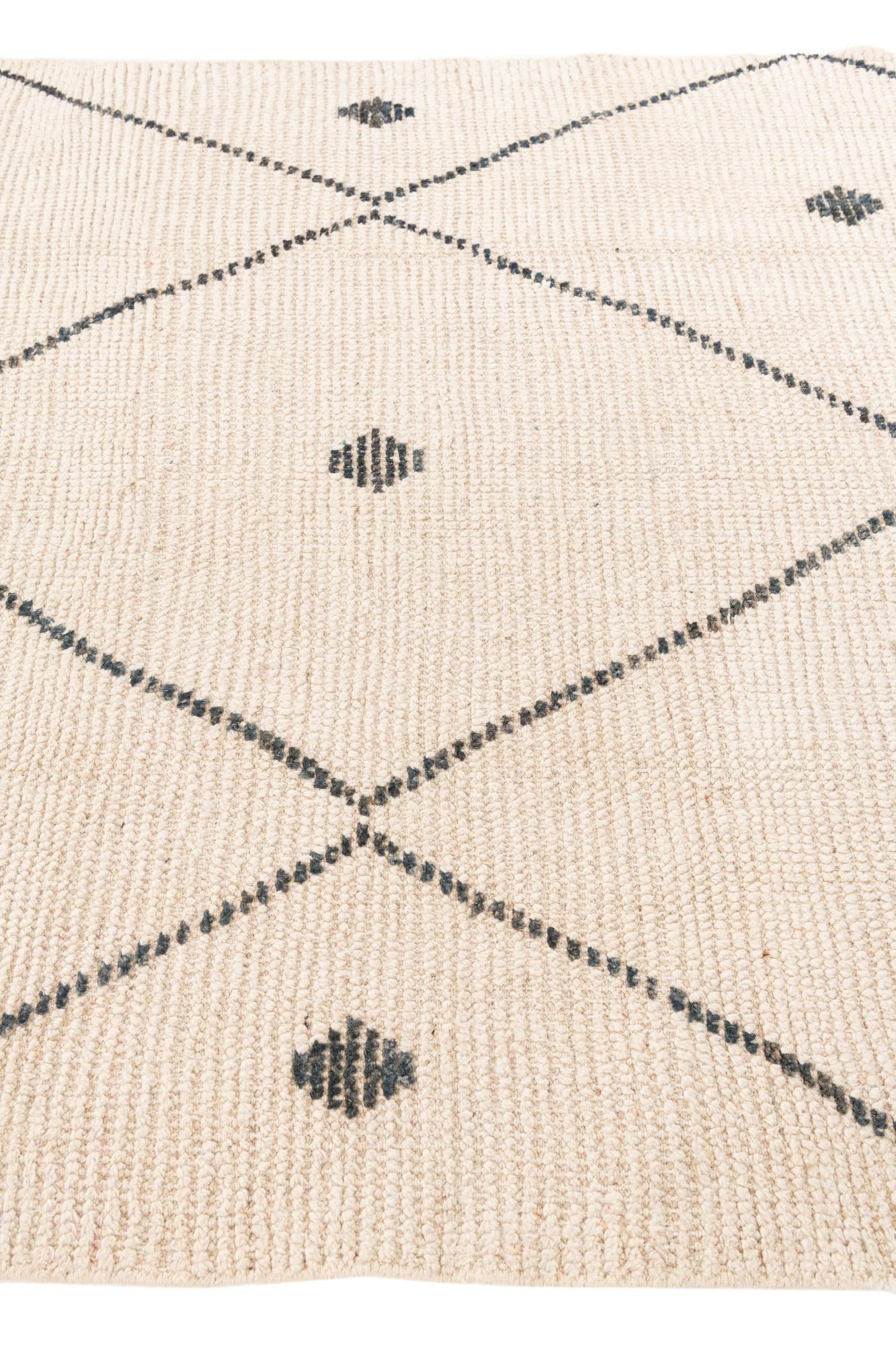 5' 2 x 8' Hand Knotted Moroccan Wool Rug